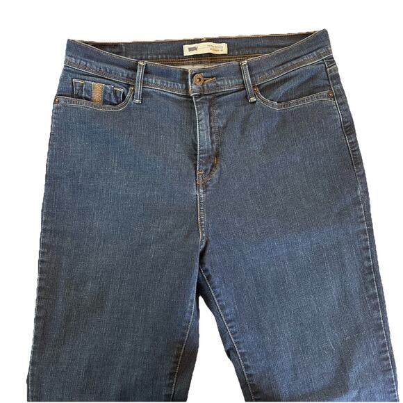 Levi's 512 Women’s Dark Wash 12M Perfectly Slimming Straight Leg Jean (32x30.5) - Picture 4 of 15